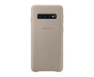 Etui Leather Cover do Samsung Galaxy S10 szare - 478368 - zdjęcie 1